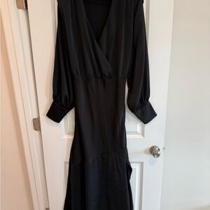 Eloquii Black Long Sleeve Dress